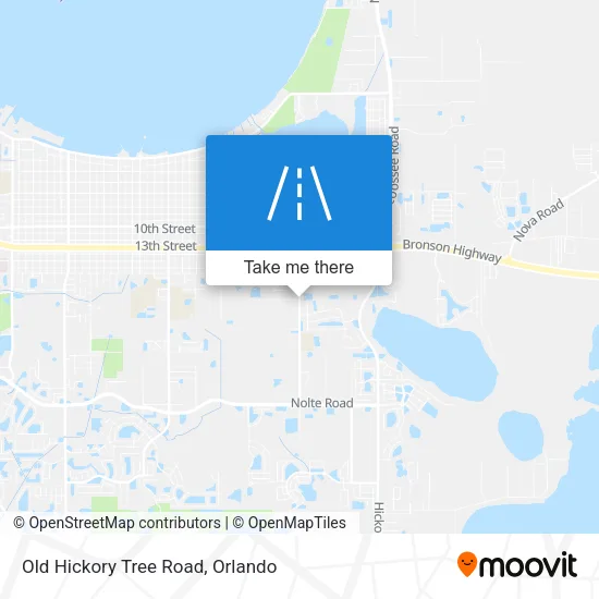 Old Hickory Tree Road map