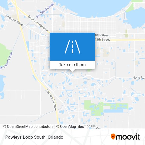 Pawleys Loop South map