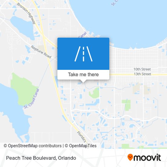Peach Tree Boulevard map