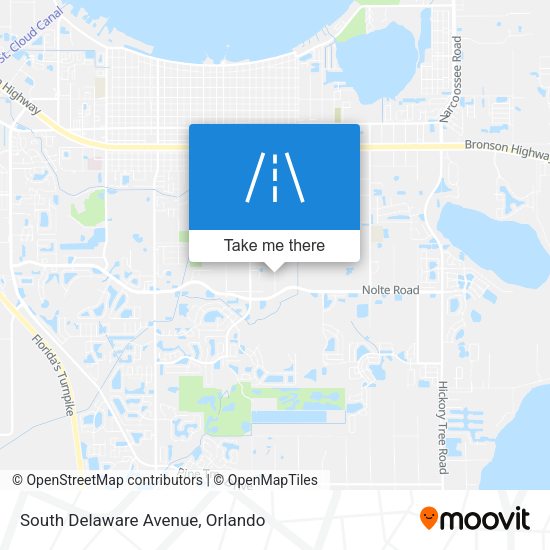 Mapa de South Delaware Avenue