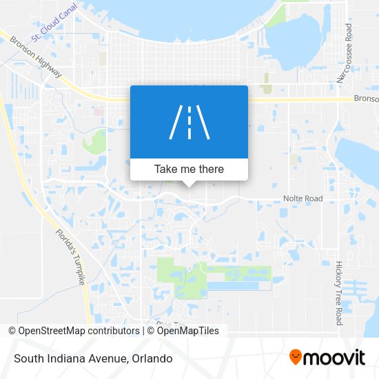 Mapa de South Indiana Avenue