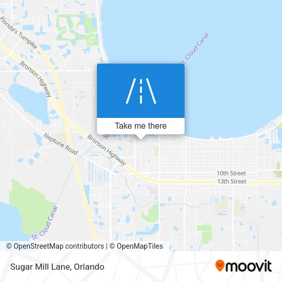 Sugar Mill Lane map