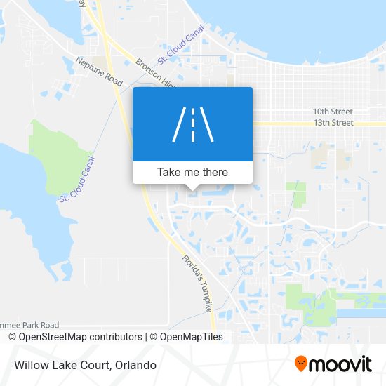 Mapa de Willow Lake Court