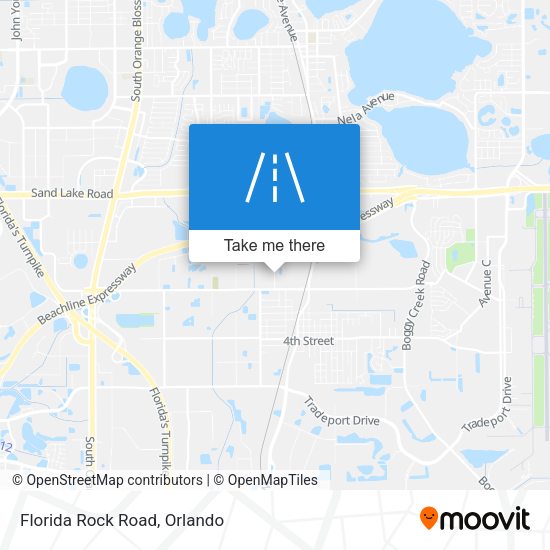 Florida Rock Road map