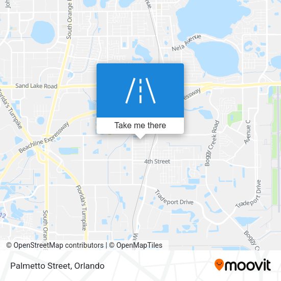 Palmetto Street map