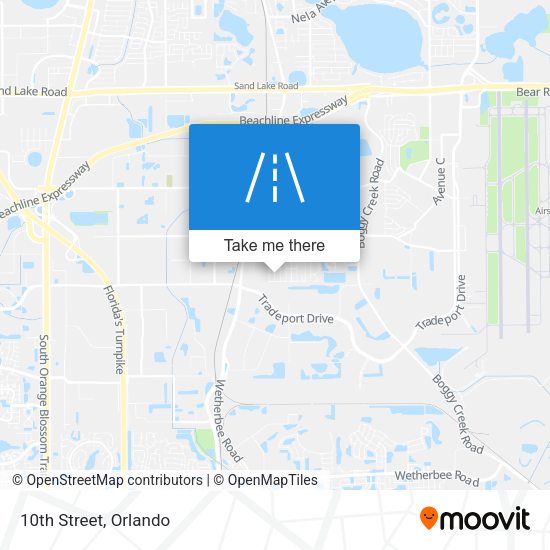 Mapa de 10th Street