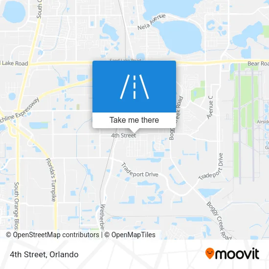 4th Street map