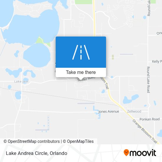 Lake Andrea Circle map