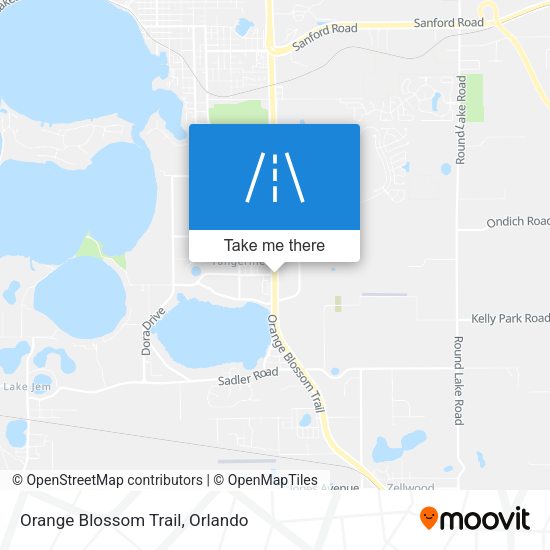 Mapa de Orange Blossom Trail