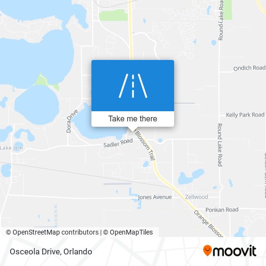 Osceola Drive map