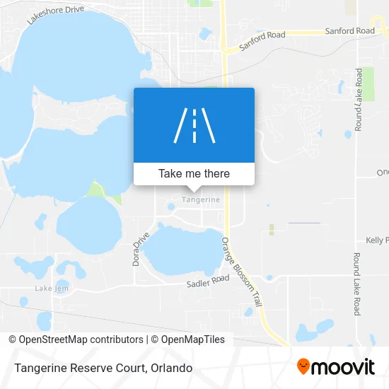 Tangerine Reserve Court map