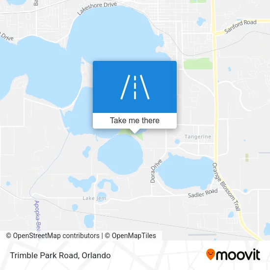 Trimble Park Road map