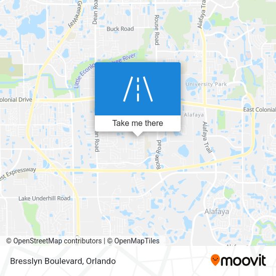 Mapa de Bresslyn Boulevard