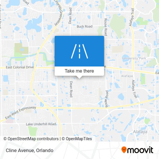 Mapa de Cline Avenue