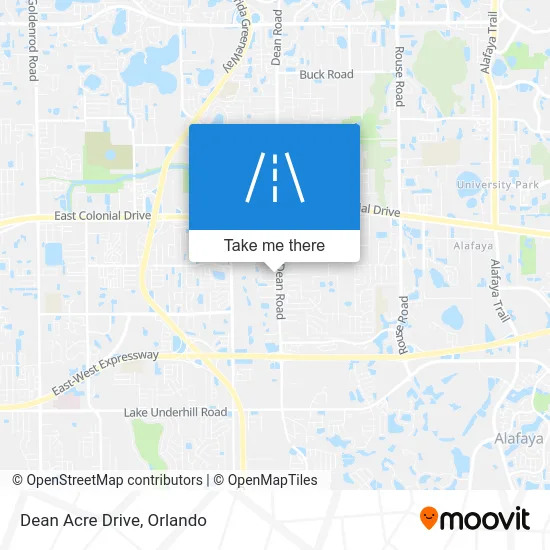 Dean Acre Drive map