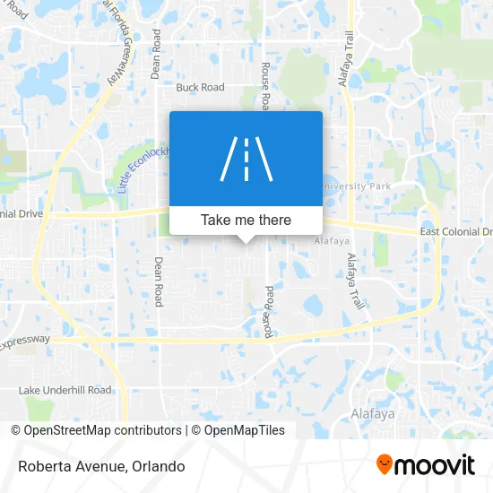 Roberta Avenue map