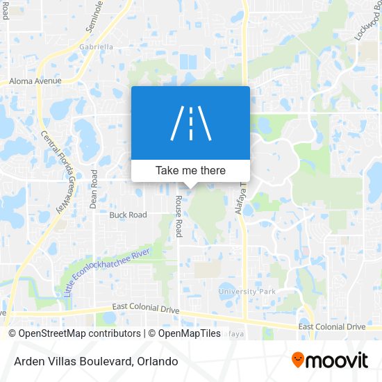 Arden Villas Boulevard map