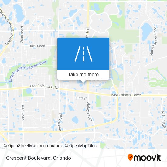 Crescent Boulevard map