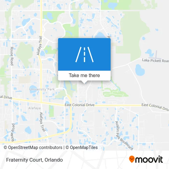 Fraternity Court map