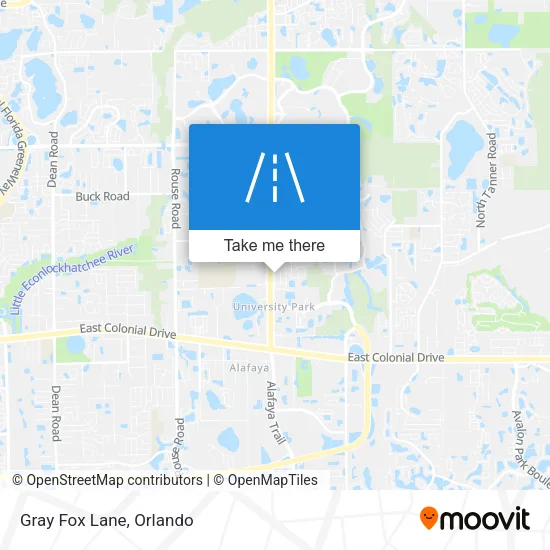 Gray Fox Lane map