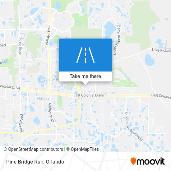 Mapa de Pine Bridge Run
