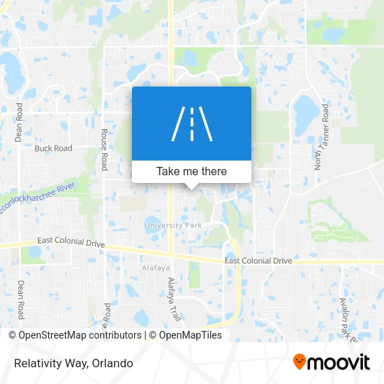 Relativity Way map