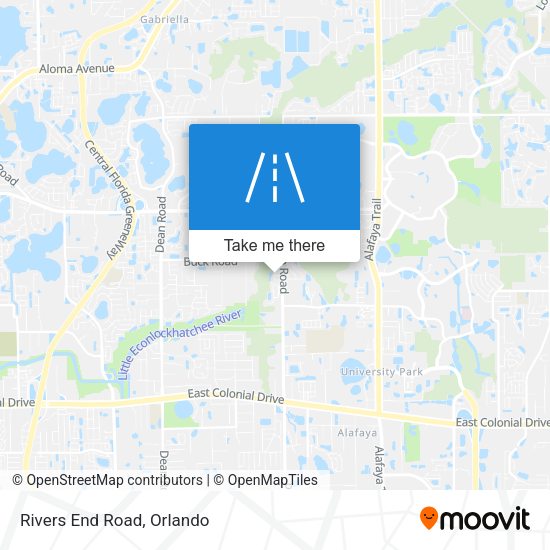 Mapa de Rivers End Road