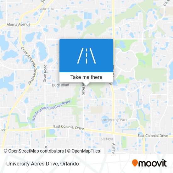 University Acres Drive map