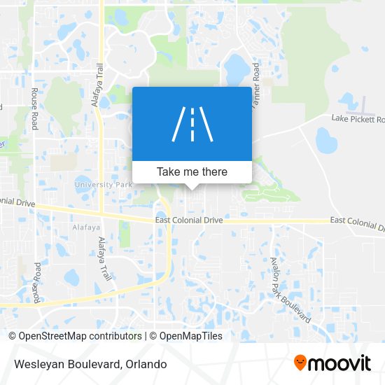 Wesleyan Boulevard map
