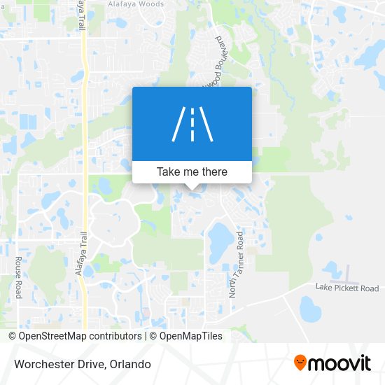 Mapa de Worchester Drive