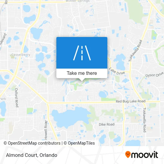 Mapa de Almond Court