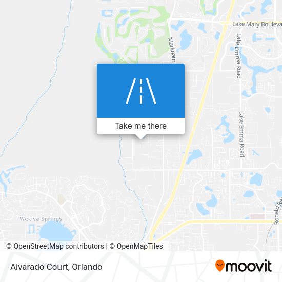 Mapa de Alvarado Court