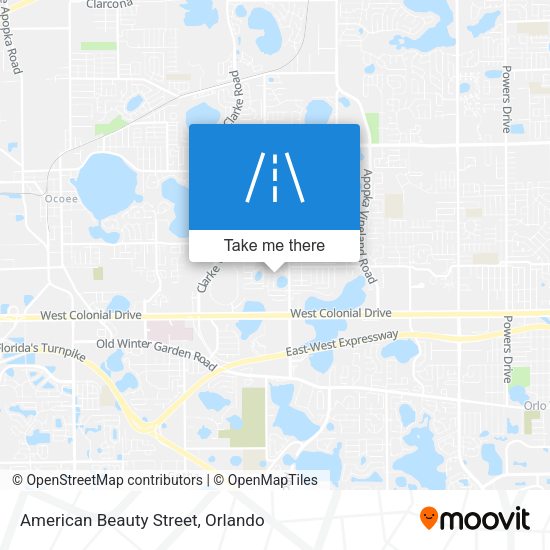 American Beauty Street map