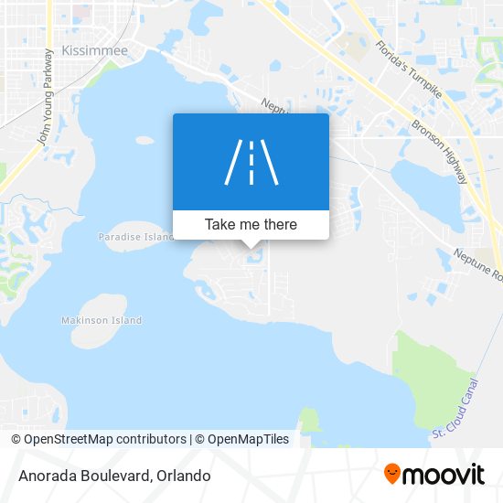 Mapa de Anorada Boulevard