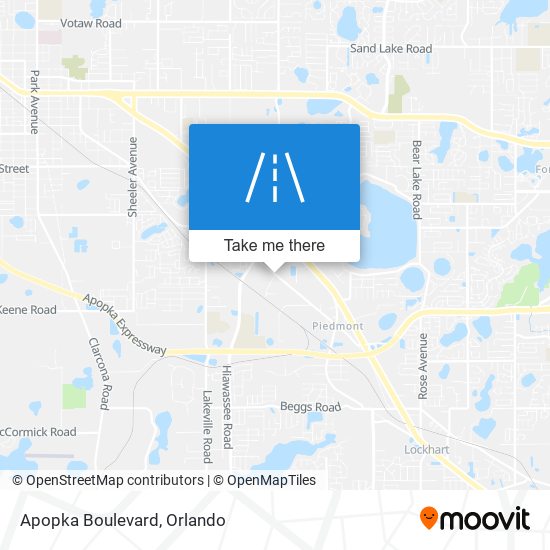 Apopka Boulevard map