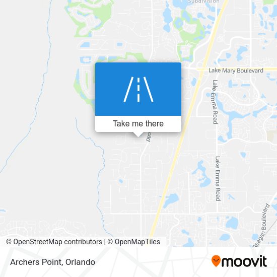 Mapa de Archers Point