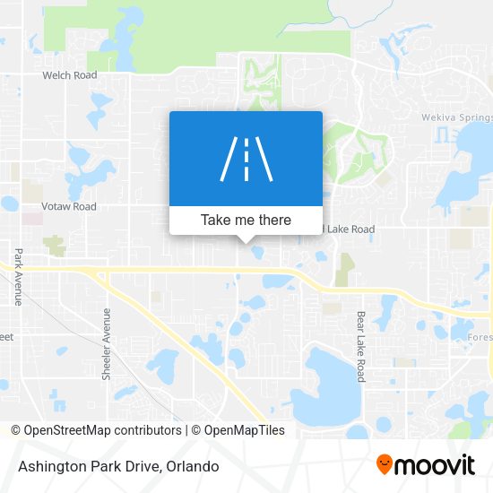Ashington Park Drive map