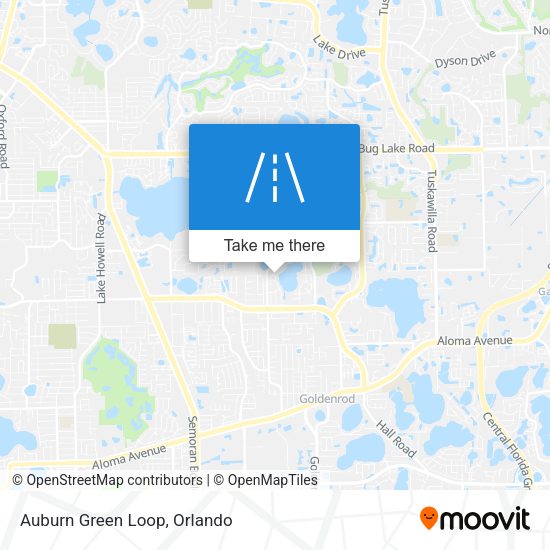 Mapa de Auburn Green Loop