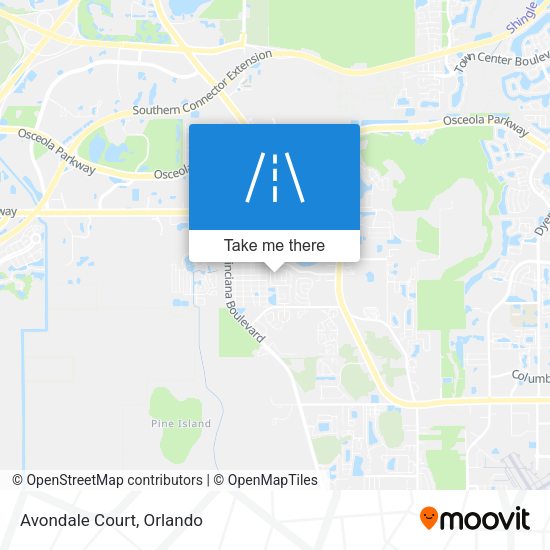 Mapa de Avondale Court