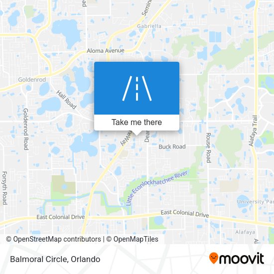Balmoral Circle map