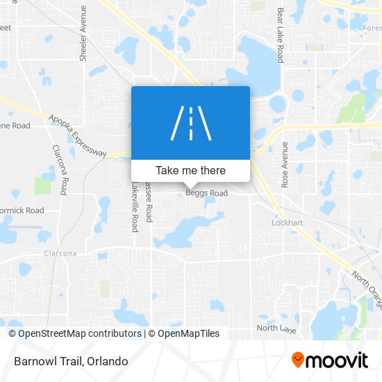 Mapa de Barnowl Trail