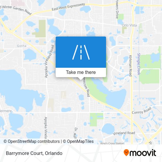 Mapa de Barrymore Court