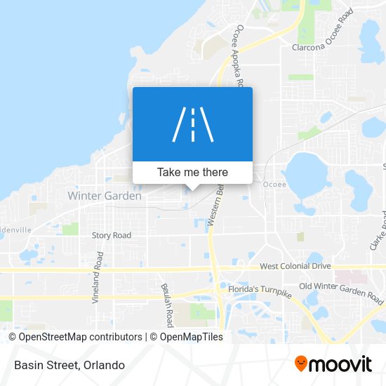 Mapa de Basin Street