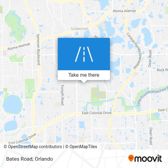 Mapa de Bates Road