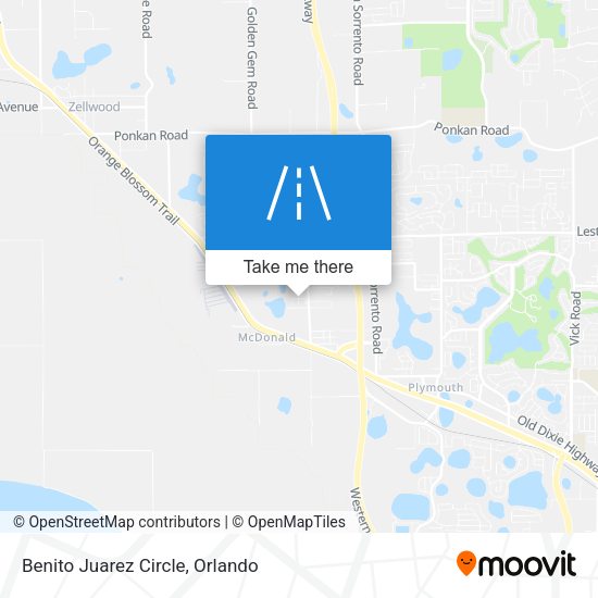 Benito Juarez Circle map
