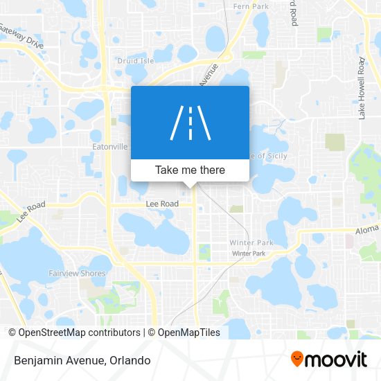 Mapa de Benjamin Avenue