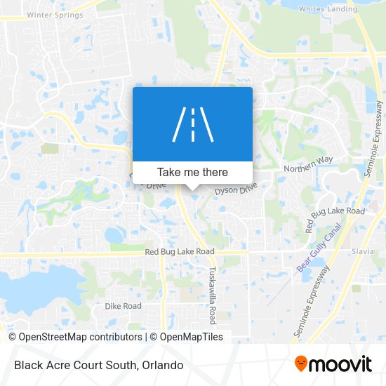 Black Acre Court South map