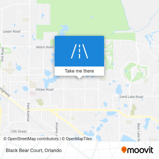 Mapa de Black Bear Court