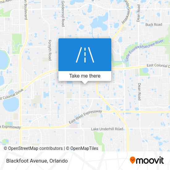 Mapa de Blackfoot Avenue