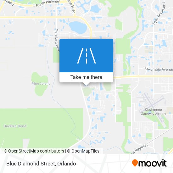 Blue Diamond Street map